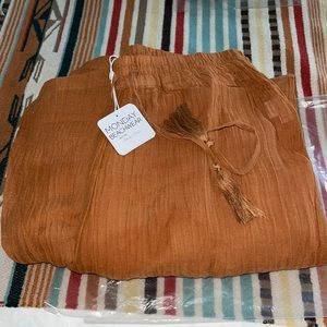 Monday Swimwear Tahiti Pant - Toffee Crinkle Linen. Brand new with tags!